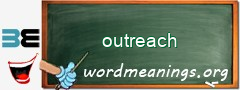 WordMeaning blackboard for outreach